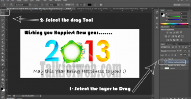 Step 3 Designing The Facebook Banner - Dragging Image in Photoshop