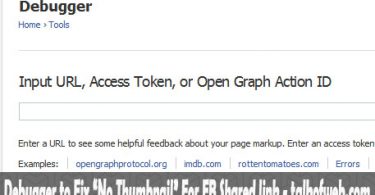 Debugger Tool For Facebook Link Share