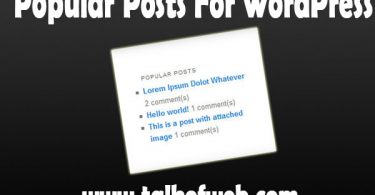 Popular Posts For WordPress