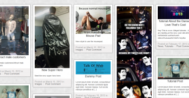 pinterest like WordPress theme