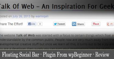 Add Floating Sharebar