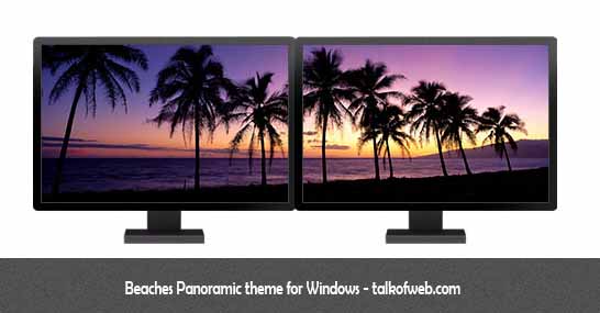 Beaches Panormic Theme Windows 8 - Sample