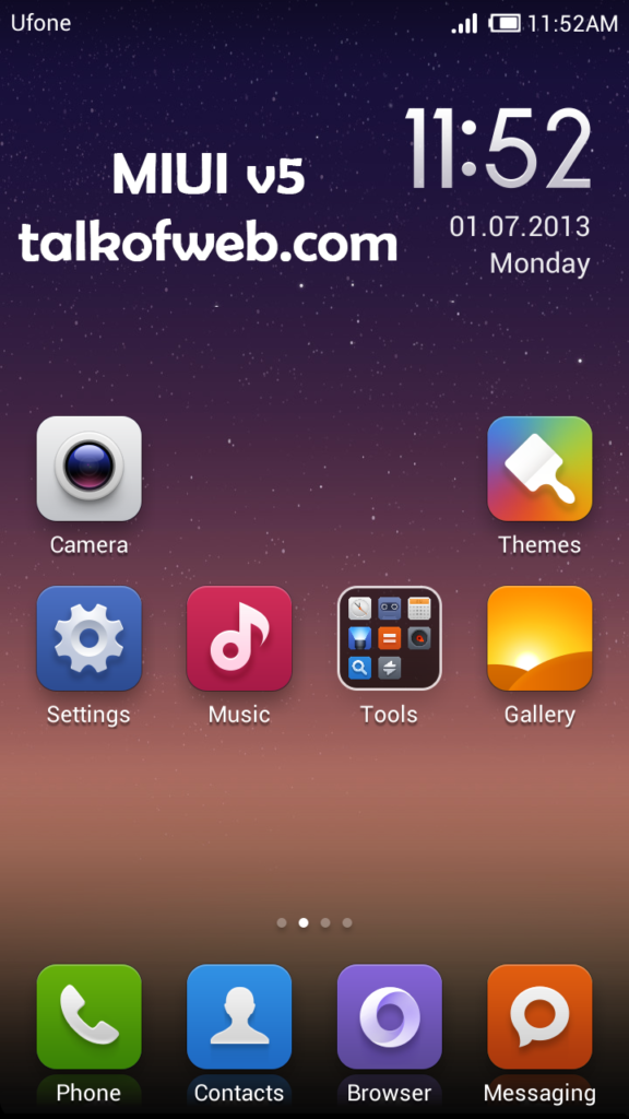 MIUI v5 Beautiful Home Screen talk-of-web