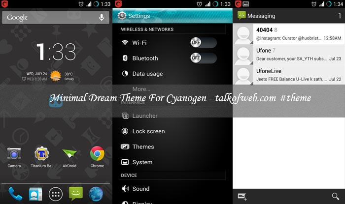Minimal Dream For Cyanogenmod Minimal Dream For Cyanogenmod