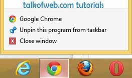 Pin this program to task bar Pin this program to task bar