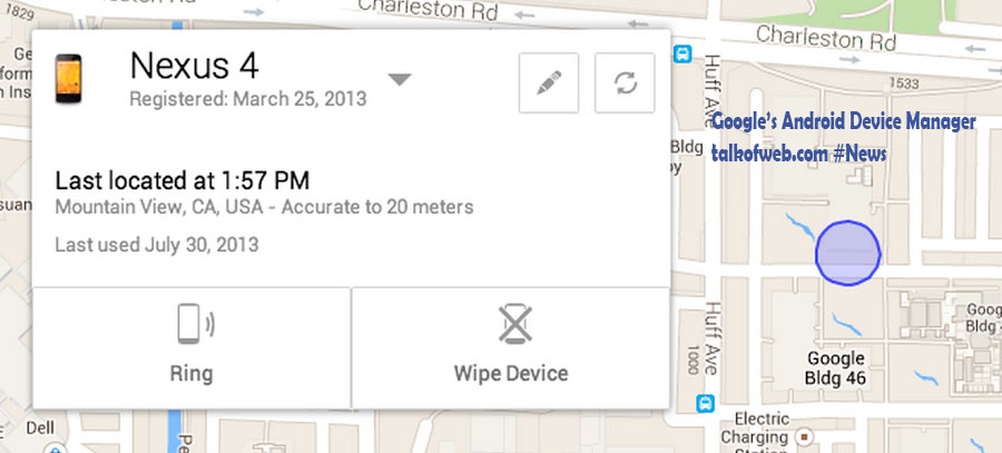 Android Device manager and locator