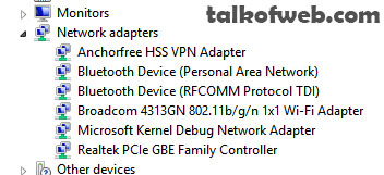 Network adapter - Device manager Network adapter - Device manager