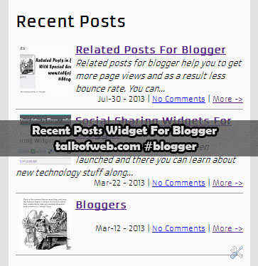 Recent Posts For Blogger Recent Posts For Blogger