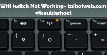 Wifi Switch Button Not Working