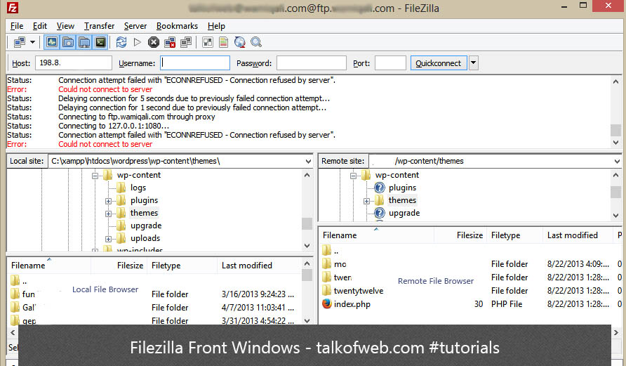 how to use filezilla client to transfer files