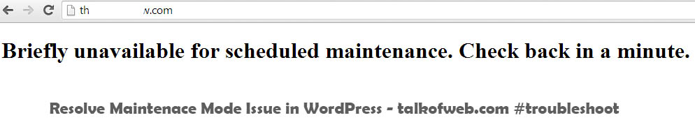WordPress Stuck on Maintenance Mode