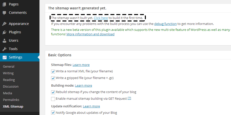 make sitemap submit to google webmaster tools in wordpress