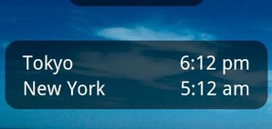 World Clock Android Widget