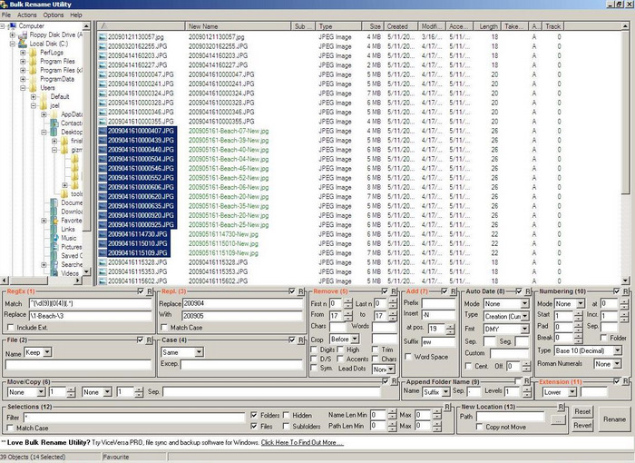 bulk rename utility from list bulk rename utility from list