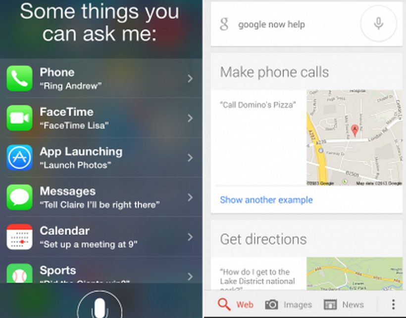 Siri vs Google Now