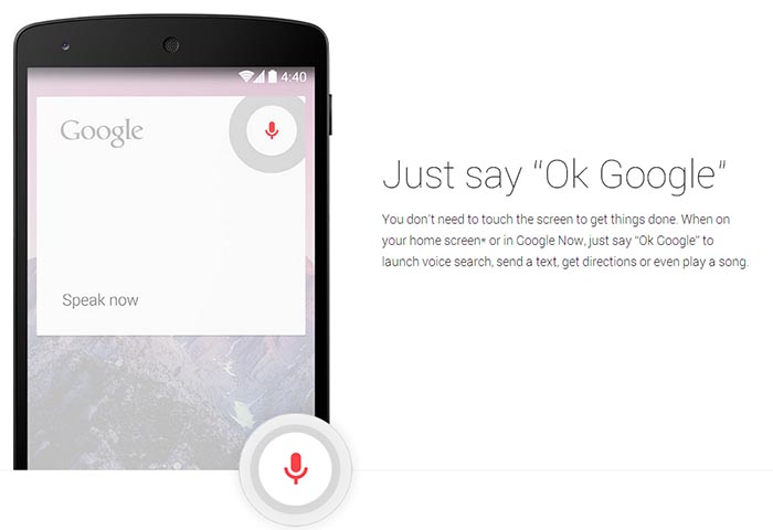 Okay Google Android Lollipop