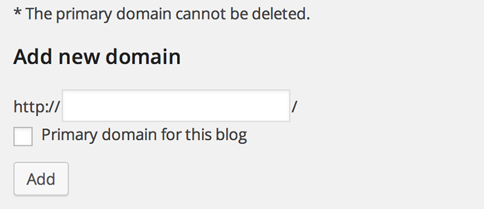 Add New Domain to the Sub Blog