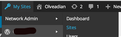 Add Site Multinetwork WordPress