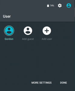 Android 5.0 Profile Switcher