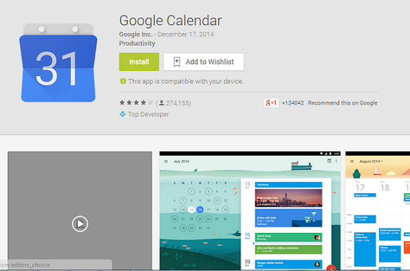 best apps calendar - Google Calendars