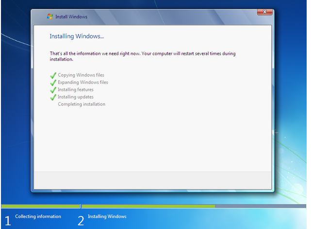 how to install windows 7 - 9