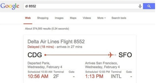 google tricks - flight
