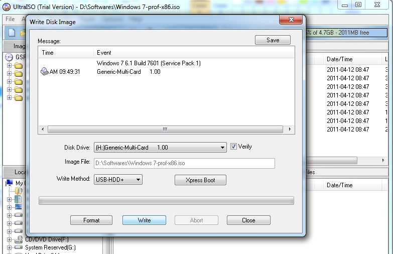how to make a bootable USB - UltraISO 5