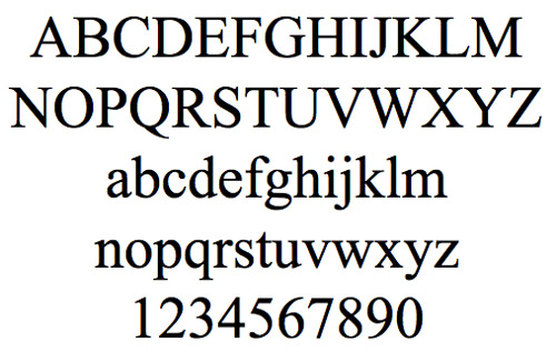 times new roman