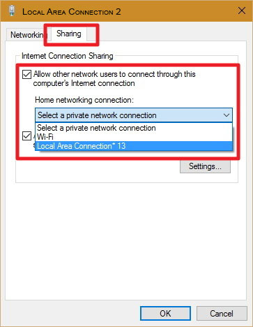local aread connection 2 properties