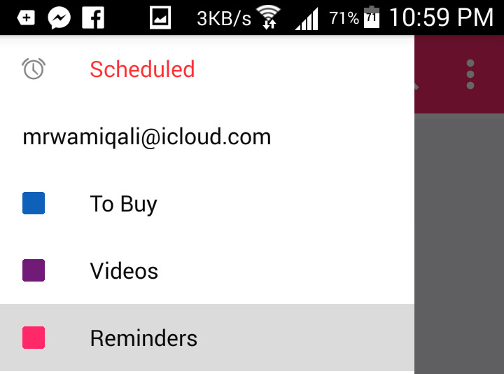iCloud reminders sync for Android