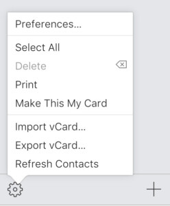 iCloud Preferences