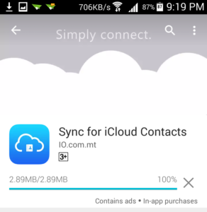iCloud Contact Sync for Android