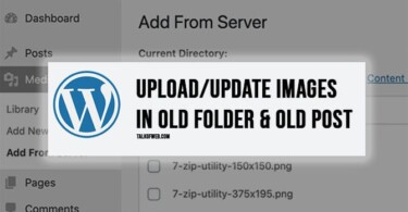 Add From Server WordPress