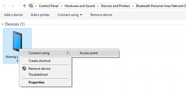 Bluetooth Hotspot iPhone