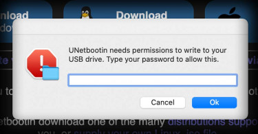 unetbootin permission error