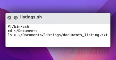 Shell script macOS