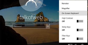 Lockscreen accessibility keyboard