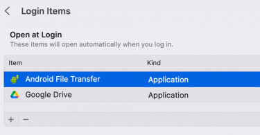 Startup Programs macOS