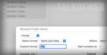 Rename multiple files on macOS