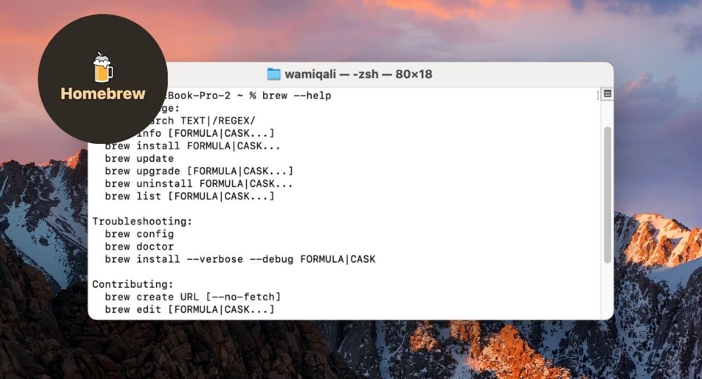 Homebrew on macOS